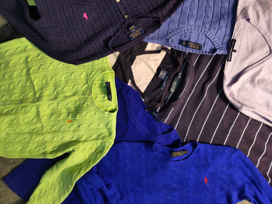 RALPH LAUREN SWEATERS - KIDS 5/10% Bear Flag