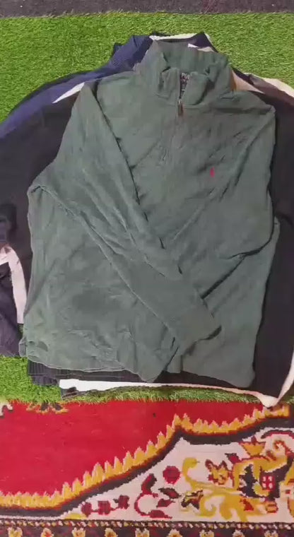 BRANDED HALF ZIPS - A GRADES (10/20% RL, TOMMY, LACOSTE)